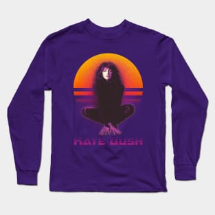 Vintage Retrowave Kate Bush Fanart Design Long Sleeve T-Shirt